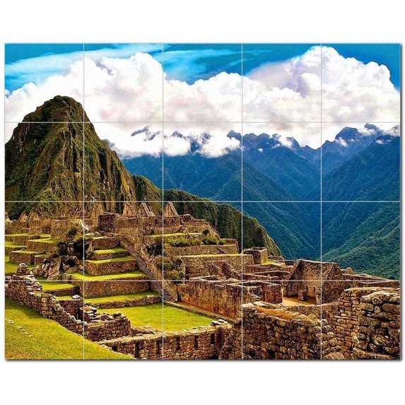 Monument Ceramic Tile Mural Kitchen Backsplash Bathroom Shower, 400994-M54