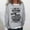 Gray, variant on OKBOP T Shirts for Women,Oversize Funny Text Letter Print Round-Neck Long Sleeve Loosen Single Sweatshirt Tops Pullover Blouse