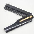 thumbnail image 3 of Soidarity 1 ud./2 uds. Clip de bolsillo plegable para hombres, peines portátiles de plástico para la cabeza y la barba, peine ligero para viaje de Cuidado del cabello negro+plata 1 PC Soidarity MR4438-02, 3 of 6