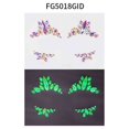thumbnail image 1 of mtvxesu Eyelid Sticker Luminous Mermaid Face Jewelry, Body Rhinestones Luminous Music Carnival Party Makeup Sale, 1 of 2