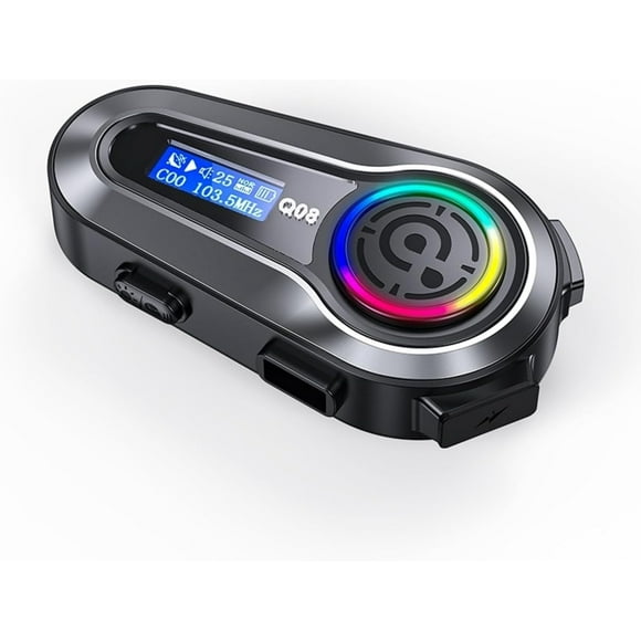 YSTIANN Motorcycle Bluetooth Headset, IP67 Waterproof Helmet Intercom - Hi-Fi Speakers with Music Sharing - Communication System for Riding, Group Tours & Commuting WJ94-2729