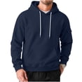 thumbnail image 3 of Men Hoodies Sweatshirts Casual Sports Loose Hoodie With Drawstring Collar Pullover And Men's Hoodie with Pocket, 3 of 7
