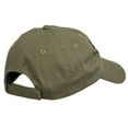 thumbnail image 4 of Staff Letter Embroidered Low Profile Washed Cap - Olive OSFM, 4 of 5