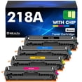 thumbnail image 1 of 218A Toner Cartridges 4 Pack with Chip 218X 3201dw 3301fdw Compatible Replacement for HP 218A 218X Color Laserjet Pro MFP 3301cdw 3301sdw Pro 3201dw Series Printer High, 1 of 7