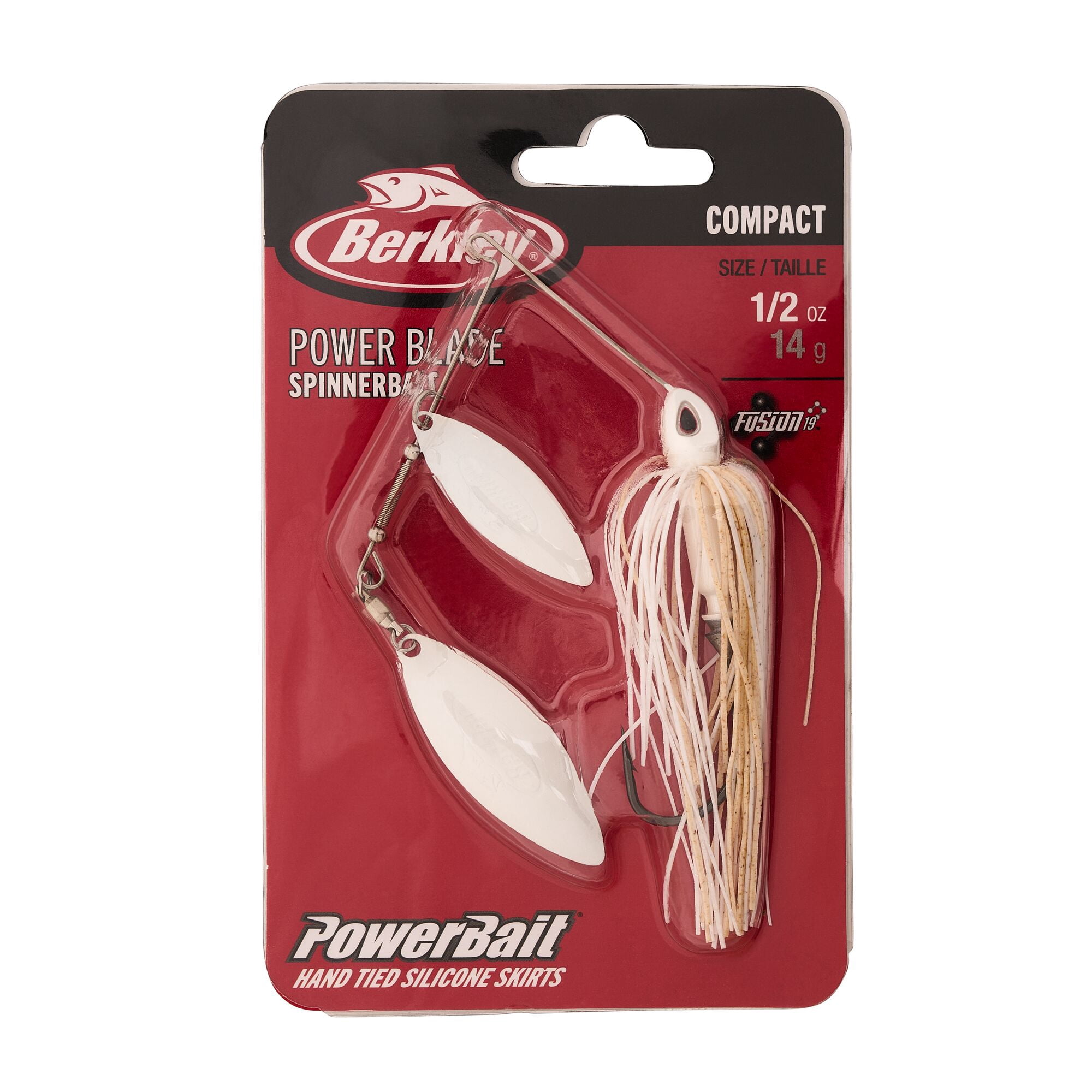 Berkley Power® Blade Compact, Spinnerbaits, White/White + White (1-count)