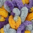 thumbnail image 2 of JubileeYarn Fun Finger Loops Yarn - Jumbo Polyester - 100g/Skein - Purple Grey Yellow - 6 Skeins, 2 of 6