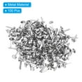 thumbnail image 3 of Uxcell 100 Pcs Paper Brass Fasteners Split Pins Pastel Mini Metal Brads Silver 6 x 12 mm, 3 of 7