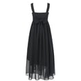 thumbnail image 2 of YiZYiF Girls V Neck Sleeveless Chiffon Wedding Party Dress Pleated Ruffle High-low Hem Dresses, 2 of 5