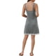 thumbnail image 3 of Camisón de noche sin mangas de modal con encaje Inspire Chic para mujer, lencería, color gris, 3 of 5