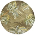 thumbnail image 1 of HomeRoots 354144 5 ft. 6 in. Round Wool Moss Area Rug, 1 of 1