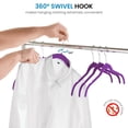 thumbnail image 5 of Premium Velvet Shirt Hangers (50 Pack) Non Slip Clothes Hangers, Ultra Slim Hangers Gain 50% Closet Space, 360° Swivel Hook, Clothes Hangers for Tops, Dress Shirts, Blouses, Strappy Dresses, Delicates, 5 of 8