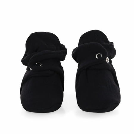 

Ella Bonna Muslin Stay On Baby Booties Black 6-12 Months