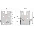 thumbnail image 2 of LinenLoon Folding Bracket-self-Locking Hinge Leg Accessories and Gussets-Folding Legs-Folding Work Table-Kitchen Folding Table Extension (4 Pieces), 2 of 5