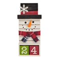 thumbnail image 1 of Design Imports CAMZ13605 DII Bonhomme de Neige Carré Bloc de Table, 1 of 4