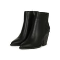 thumbnail image 5 of Bamboo Pointed Toe Stacked Chunky Heel Ankle Bootie 20364, 5 of 6