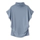 thumbnail image 1 of Camiseta de Cuello Redondo de Color Sólido para las Mujeres, Camiseta Casual de Moda para el Verano Y la Primavera, 1 of 2
