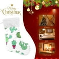 thumbnail image 4 of Coolnut Christmas Stocking Personalized Cactus Large Candy Stocking Hanging Gift Xmas Stockings Decoration 1 PC for Family Holiday Party Ornaments Decor Fireplace, 4 of 7