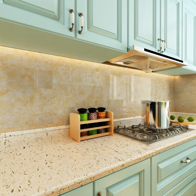 Livelynine Marble Wallpaper Peel and Stick Countertops for Kitchen
