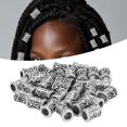 thumbnail image 4 of Perles pour Barbe Perles pour Dreadlocks de Cheveux 30 Pcs Perles pour Tube de Cheveux Perles Rétro en Alliage Accessoires de Perles pour Dreadlocks de Cheveux pour Bricolage Tressage de Cheveux Bracelet Pendentif Collier, 4 of 8