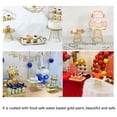 thumbnail image 6 of Suodoka Elegant Gold Metal Cake Stand – 9.8” Round, Rustic European Design, Multi‑Use for Weddings, Birthdays & Tea Parties, 6 of 7