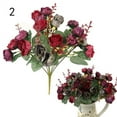 thumbnail image 7 of SPRING PARK 1 Bouquet 21 Head Artificial Rose Bouquet Silk Fake Flower Wedding Party Home Decor Art, 7 of 7