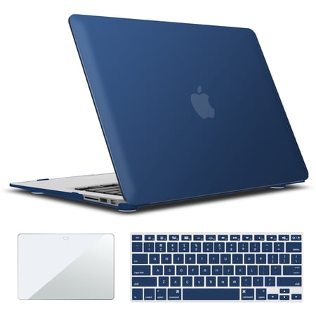 IBENZER Old Version (2010-2017 Release) MacBook Air 13 Inch Case (Models: A1466 / A1369)  Plastic Hard Shell Case with Keyboard & Screen Cover for Apple Mac Air 13  Navy Blue  W-A13-NVBL+2 price history on PriceWatchPro