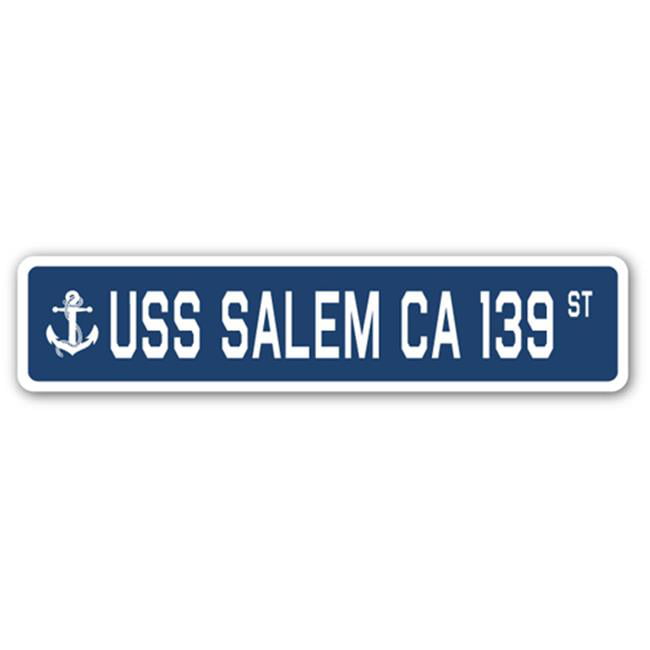 SignMission Proudly Served On USS SALEM CA 139 Plastic License Plate Frame 
