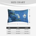 thumbnail image 4 of Zufioo Hibiscus Flowers Calm Water Print Double-sided Plush Pillow Cover,Decorative Pillow Protector without Pillow Core, Suitable for Sofa, Bedroom, Car-14"x20", 4 of 6