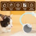 thumbnail image 2 of HAOAN Soft Silicone ABS Cat Ball with Tail Compact Bite Resistant Moving Cat Ball Smooth Surface Interactive Cat Toy Ball With Built In Battery for Bored Indoor Adult Cats, 2 of 10