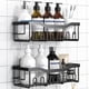 thumbnail image 1 of Organizador de Ducha Adhesivo para Almacenamiento de baño y decoración del hogar y Organizadores de Cocina y Almacenamiento Paquete de 2 Organizadores de baño de Acero Inoxidable de Gran Capacidad, 1 of 5