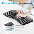 thumbnail image 3 of Teclado dividido inalámbrico OMOTON ergonómico con reposamuñecas, 3 of 8