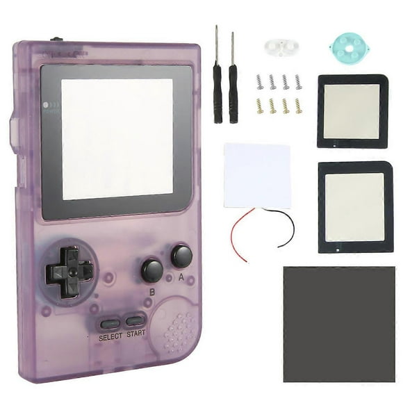 DIY Shell Replacement for Gameboy Pocket Game Transparent purple