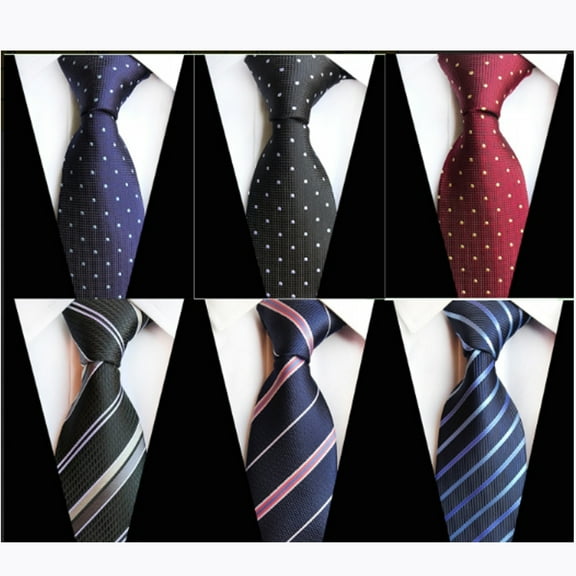 Emlimny Men's Silk Tie Necktie Woven JACQUARD Neck Ties,6Pc