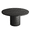 Black, variant on UHOMEPRO Round Dining Table, 47" Circle Kitchen Table for 4-6, Farmhouse Dining Room Table with Sturdy Wood Strip Base, Modern Dining Table for Dining Room Living Room, Black(Only Table)