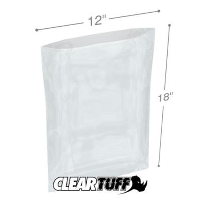 100 x HEAVY DUTY 12x18" CLEAR POLYTHENE FOOD USE APPROVED BAGS *200 GAUGE* FAST 