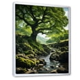 thumbnail image 2 of Designart "Tree Verdant Charm" Landscape Trees Floater Framed Canvas Art Print, 2 of 7