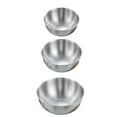 thumbnail image 2 of VBXOAE Heavy Duty Stainless Steel Basin Set 3 Piece Mixing Bowl Set Thickened Design Perfect for Cooking Baking and Serving Ideal for Camping Picnic and BBQ Easy Clean, 2 of 9