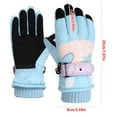 thumbnail image 2 of Tyidzon Waterproof Winter Gloves Long Cuff Snow Ski Gloves Warm Mittens Gloves for Boys & Girls, Fits Youth Winter Sports, Skiing, Snowboard, 2 of 9