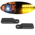 thumbnail image 1 of Dalazy 2 Pcs Clignotant à DEL Clignotant C.c. 12 V Ambre pour Cruiser Noir, 1 of 8