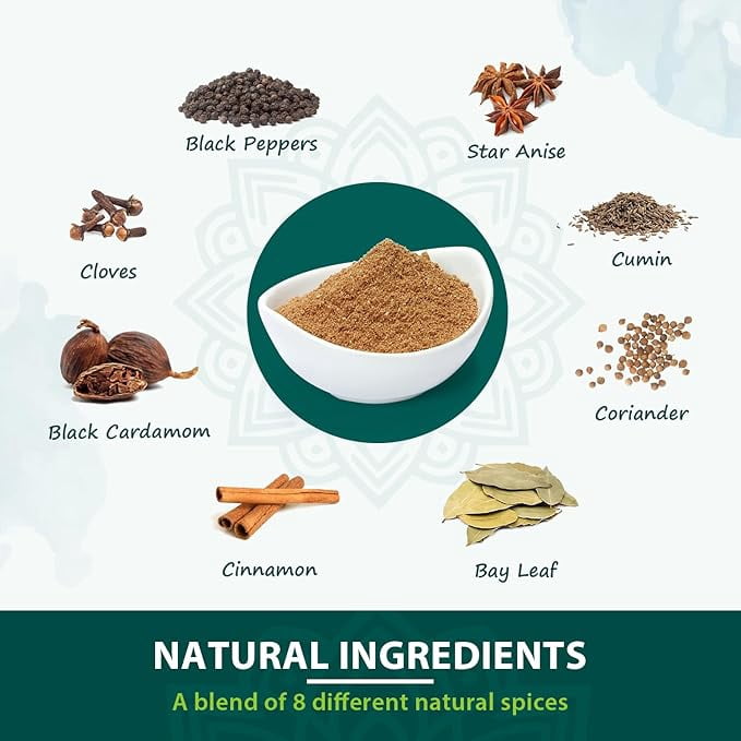 Soeos Garam Masala Powder, 6.4 oz (180g) Total – Authentic Indian 10-Spice Blend