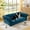 Blue, variant on Kumix Elegant Rectangular Pet Bed for Big and Oversized Dogs, Durable Elevated Dog Sofa Bed, Comfortable Dog Sofa, Modern and Fashionable Linen Fabric Dog Sofa-DARK GREY
