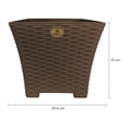 thumbnail image 2 of Kit 4 Macetas cuadradas Rattan Mediana (Oro Viejo), 2 of 3