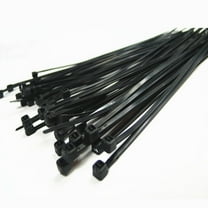 unbranded 250 Pcs Strong Nylon Self-Locking Cable Ties Plastic Binding Tape for Cable (Black)