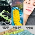 thumbnail image 6 of 6 Pack Microfiber Cleaning Towels, Multipurpose Absorbent Cloths for Kitchen, Car, Windows, and Housekeeping, 11.8x11.8 Inch, Lint-Free & Streak-Free Reusable Cleaning Rags, 6 of 9