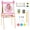 PINK, variant on edx 3+ Kids Art Easel, Wooden Dual Magnetic Board with Paper Roll, Adjustable Toddler Drawing Gift, Red