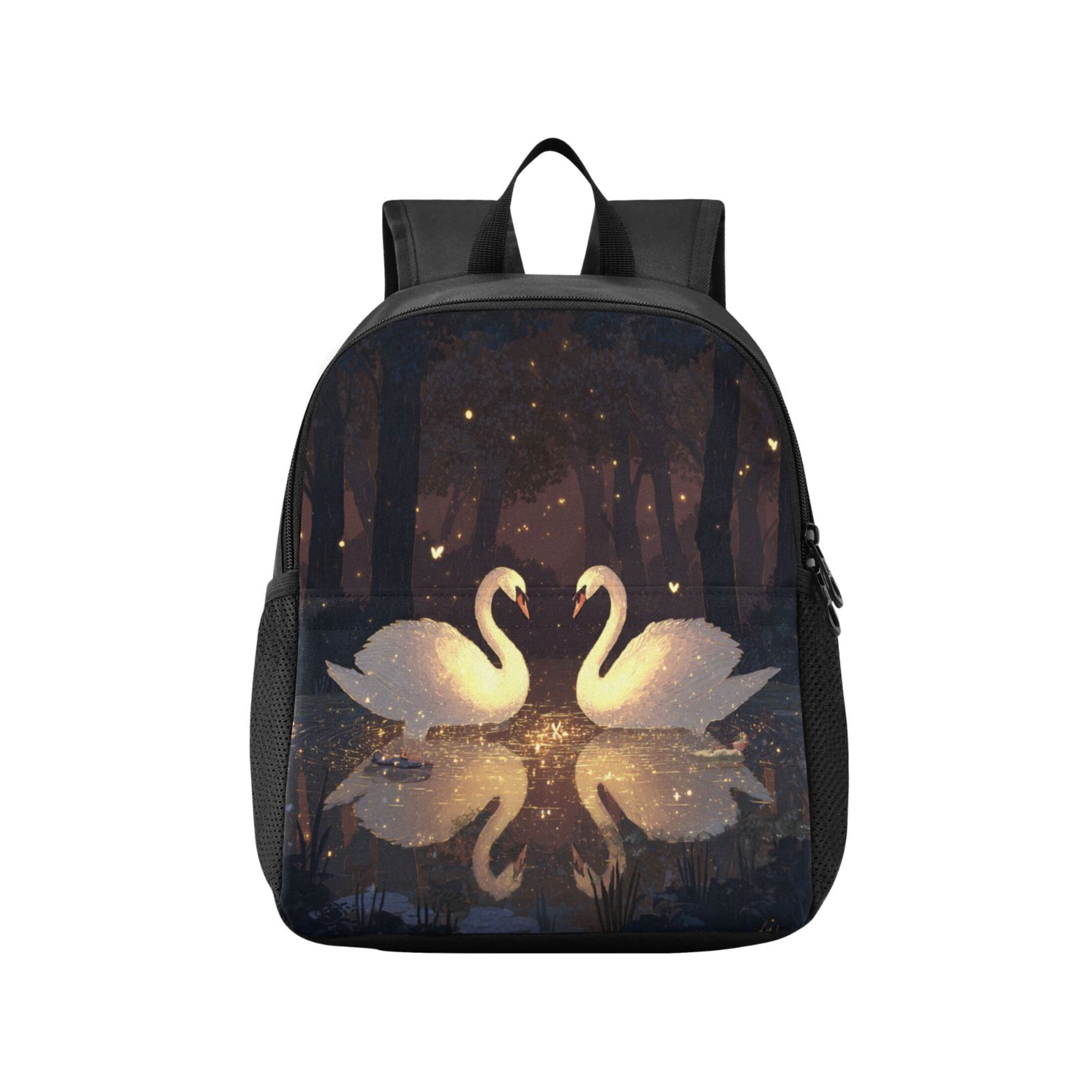 Toddler Backpack Two Elegant Swans Waterproof Lightweight Backpack Casual Mini Daypack for Daycare & Travel