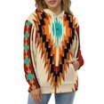 thumbnail image 4 of Southwest Tribal Blanket Men's Women Vintage 3D Hooded Sweatshirt - All-Season Loose Fit Streetwear, 4 of 6