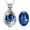 Blue, variant on Hollow Butterfly Cremation Jewelry Teardrop Butterfly Urn Necklace for Ashes Memorial Locket Urn Pendant Necklace Hollow Mini Keepsake Urn for Women Men