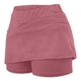 thumbnail image 4 of LEBONYARD Golf Skorts for Ladies,Women's Lightweight Flared Yoga Skirt with Shorts,Women's New Color Mid-waist Skirt Pants Sports Shorts Bottoming Skirt Pants Pink XL, 4 of 6