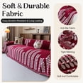 thumbnail image 4 of Jessy Home Sofa Covers Couch Cover Sofa Slipcover for Most Shape Sofas Multi-Function Furniture Cover for Pets Cats Dogs Home Decor 71"x 150"Red Wine, 4 of 8